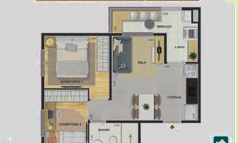 Imagem 5: Modern Mooca, Apartamento 2 Dorms Terraço, 42m. Mooca e Cambuci. Lazer completo. Estação J