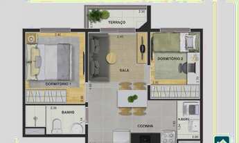 Imagem 5: Modern Mooca, Apartamento 2 Dorms Terraço, Mooca e Cambuci. 37m. Lazer completo. Estação J