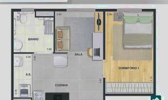 Imagem 6: Next Guarulhos. Centro. Apartamento 1 dormitório, 34m. Amplo lazer. Centro. Financiamento