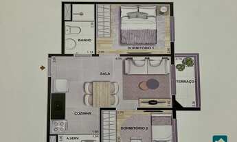 Imagem 5: Vila Romana, Pompeia, Apartamento 2 dorms e terraço. 37m. Lapa, Pompeia. Metro Agua Branca