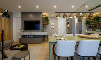 Imagem 3: Apartamento no Condomínio Benedito Pinheiros no Cerqueira César com 73m² 1 dormitório 1