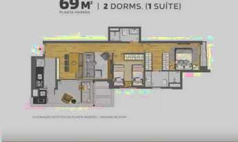 Imagem 5: Apartamento a venda no Brooklin próximo a estação Brooklin com 2 dorm, 01 vaga e varanda