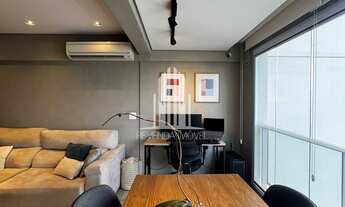 Imagem 2: Apartamento à Venda em Cidade Monções, São Paulo-SP: 1 Quarto, 1 Suíte, 2 Banheiros e 2 Va