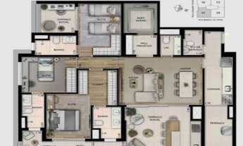 Imagem 2: Apartamento 140m², 3 suítes, 2 vagas à venda na Vila Mariana São Paulo