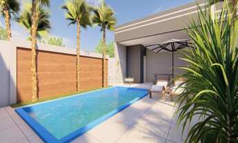 Imagem 3: Casa com piscina em Guaratuba, Rua asfaltada, 700 metros do mar com 101,85 m² construído