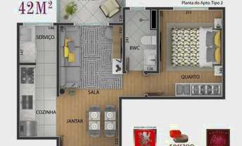 Imagem 7: SÃO MARINHO no Bairro Anália Franco em São Paulo/SP - Apartamentos contendo 2 Dormitórios