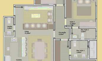 Imagem 5: YELLOW PRIME HOME em Porto Belo/SC - Apartamento à Venda contendo 3 Suítes + Varanda Gourm