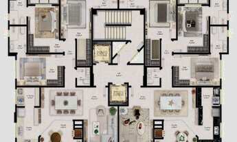 Imagem 3: Residencial BOULEVARD DOIS86 em Andar Alto na Meia Praia em Itapema - Apartamento com 3 Su