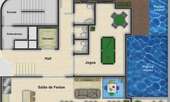 Imagem 7: HARMONY RESIDENCE na Meia Praia em Itapema/SC - Apartamento contendo 3 Suítes + Varanda Go