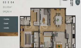 Imagem 2: Apartamentos à venda com de 80m² | Condomínio Club Amati