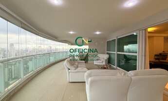 Imagem 3: LUXUOSO APARTAMENTO À VENDA NO GONZAGA, SANTOS-SP: 4 QUARTOS, 4 SUÍTES, 3 SALAS, 6 BANHEIR