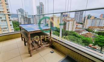 Imagem 2: Apartamento à venda 2 suítes - 131 m² - R$ 1.450.000,00 - Gonzaga - Santos