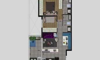 Imagem 2: O Apartamento possui 61 metros quadrados com 2 dormitórios 1 suíte e 1 vaga de garagem