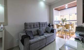 Imagem 6: O apartamento possui 71 metros quadrados com 2 dormitórios 1 suíte, área de serviço, terra