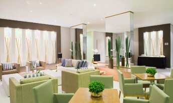 Imagem 7: Apartamento com 45 metros quadrados com 1 dormitório, sala para 2 ambientes, ampla varanda