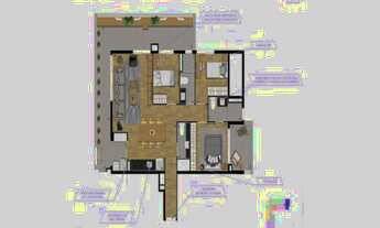 Imagem 4: VN Capote Valente - O apartamento possui 67 metros quadrados com 1 dormitório e 1 vaga de