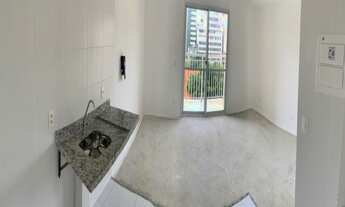 Imagem 2: Hum Liberdade !Studio com 28 metros, sala com varanda e cozinha