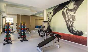 Imagem 7: Studio possui 36 metros quadrados com 1 dormitório, cozinha, área de serviço e 2 vagas de