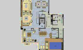 Imagem 3: Cobertura Duplex Alto Padrão à venda - 391 metros quadrados, 4 suítes, 5 vagas, com depósi