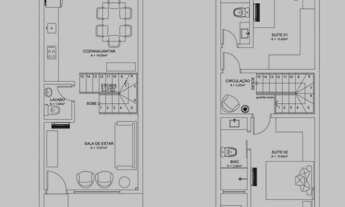 Imagem 2: Sobrado geminado no bairro glória, com 82m² privativos e quintal de fundos - joinville