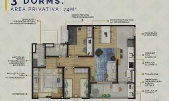 Imagem 7: APARTAMENTO COM 2 DORMITÓRIOS À VENDA, 60 M² POR R$ 529.900,00 - MANSÕES SANTO ANTÔNIO - C