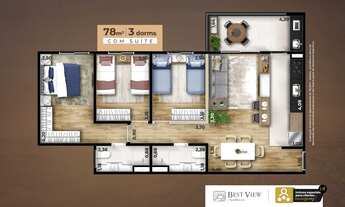 Imagem 6: APARTAMENTO COM 2 DORMITÓRIOS À VENDA, 62 M² POR R$ 0,01 - SWISS PARK - CAMPINAS/SP