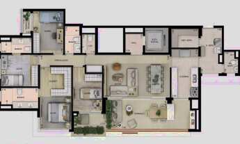 Imagem 6: COBERTURA COM 4 DORMITÓRIOS À VENDA, 281 M² POR R$ 4.328.863,25 - CONDOMÍNIO ALENZA CAMBUÍ