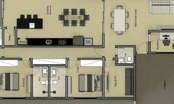 Imagem 2: CASA COM 3 DORMITÓRIOS À VENDA, 213 M² POR R$ 1.810.000,00 - SANTORINI RESIDENCIAL CLUB