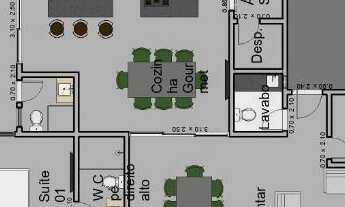 Imagem 2: CASA COM 3 DORMITÓRIOS À VENDA, 221 M² POR R$ 1.790.000,00 - SANTORINI RESIDENCIAL CLUB