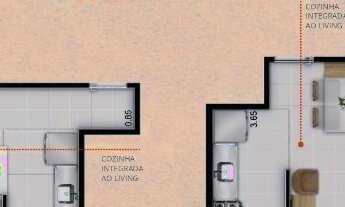 Imagem 4: APARTAMENTO COM 2 DORMITÓRIOS À VENDA POR R$ 319.705,00 - JARDIM SÃO VICENTE - CAMPINAS/SP