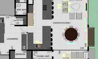 Imagem 4: CASA COM 4 DORMITÓRIOS À VENDA, 376 M² POR R$ 3.800.000 - RESIDENCIAL VILLA LOBOS - PAULÍN