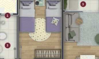 Imagem 7: APARTAMENTO COM 2 DORMITÓRIOS À VENDA, 44 M² POR R$ 0,01 - VILA PALÁCIOS - CAMPINAS/SP