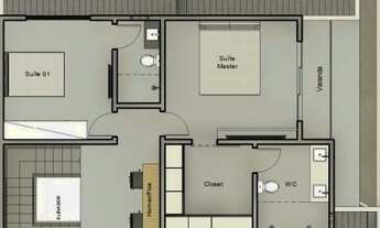 Imagem 2: CASA COM 4 DORMITÓRIOS À VENDA, 300 M² POR R$ 2.340.000,00 - SANTORINI RESIDENCIAL CLUB