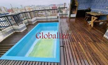 Imagem 3: Triplex no Embaré com 5 dormitórios sendo 3 suítes 5 banheiros piscina churrasqueira e dua