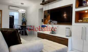 Imagem 3: Apartamento com 83m², 2 suítes, varanda com vista para o mar e para a cidade no Gonzaga em