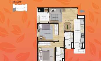 Imagem 6: Apartamento Reserva Premium em Hortolândia, Suíte, Varanda Goumert - Jd colinas