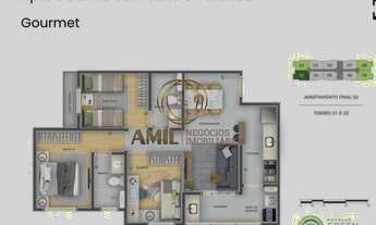 Imagem 4: RA Amil Vende Apartamento 66m², Green View, Jardim das Indústrias, Zona Oeste de São José