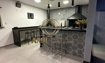 Imagem 7: Sobrado com 3 dormitórios sendo 1 Suíte Master e 2 Demi-suítes - Piscina com Prainha e gra