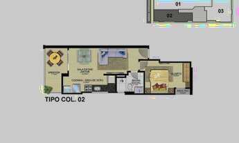 Imagem 4: 1 dormitório na Avenida Celso Bastos Couto