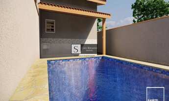 Imagem 7: Casa com piscina em Mongagua no bairro Plataforma 2dorm com 1 suite - Aceita Financiamento