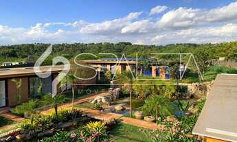 Imagem 2: Residência cinematográfica com vista para o lago e campo de golfe à venda na Fazenda Boa V