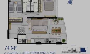 Imagem 5: Seu 2/4 com vista mar e tranquilidade no Beach Class Jaguaribe