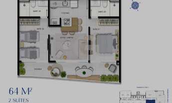 Imagem 6: Seu 2/4 com vista mar e tranquilidade no Beach Class Jaguaribe