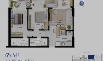 Imagem 7: Seu 2/4 com vista mar e tranquilidade no Beach Class Jaguaribe