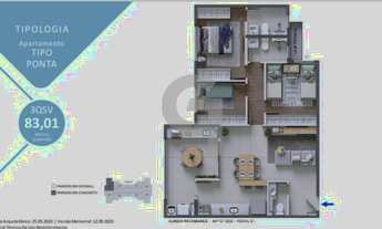 Imagem 2: 3/4 com suíte, varanda gourmet, lavabo e 2 vagas no Sensia Patamares