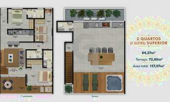 Imagem 2: Seu amplo village com 3/4 sendo 2 suítes no Banzai Itacimirim