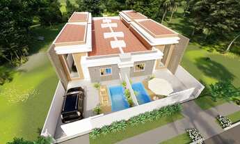 Imagem 2: Casa da praia de Guaratuba com piscina com 3 quartos e sendo 1 piscina