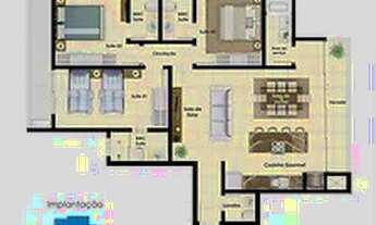 Imagem 2: Ótimo Apto a venda em Guaratuba com vista ao mar com três suítes com sacadas mais área go