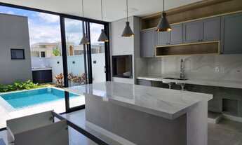 Imagem 4: Casa com 3 suítes, sendo 1 master, 182 m2, piscina, 4 vagas de garagem, espaço gourmet com