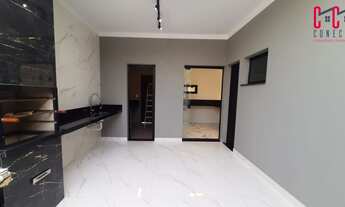 Imagem 3: Casa com 146 m2, 3 suítes sendo 1 com closet, espaço gourmet com churrasqueira, 3 vagas de